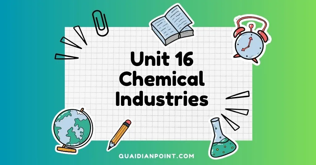 Unit 16: Chemical Industries 1 Mcqs about Chemical Industries