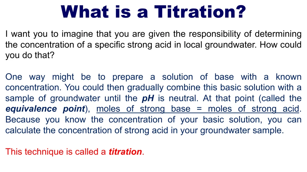 Acid-Base Equilibria and Titrations 102 Chp. 10 Acid Base Equilibira and Titrations 103