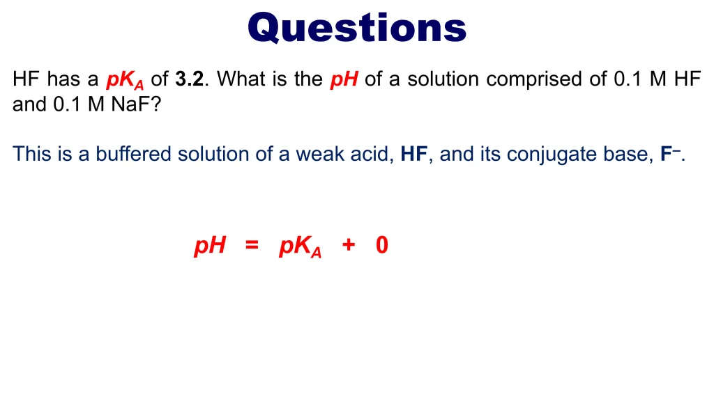 Acid-Base Equilibria and Titrations 98 Chp. 10 Acid Base Equilibira and Titrations 99