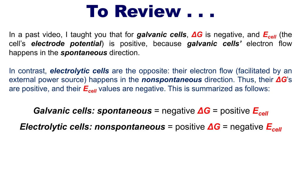 Chp. 12 Electrochemistry and Oxidation Reduction Reactions 60