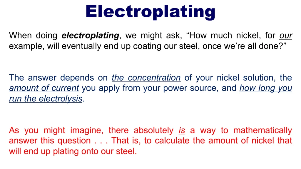 Chp. 12 Electrochemistry and Oxidation Reduction Reactions 94