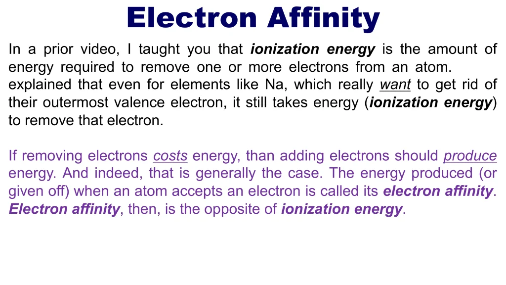 Chp. 4 Periodic Trends 63