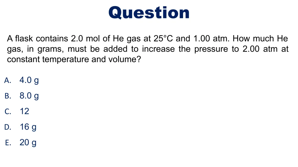 Chp. 5 Gases 30