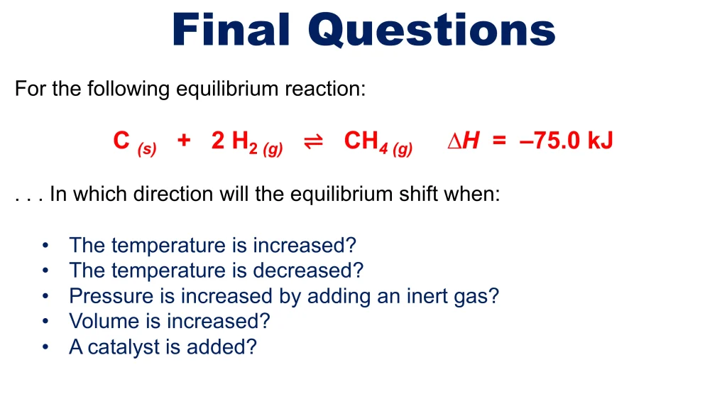 Chp. 9 Chemical Equilibria 50