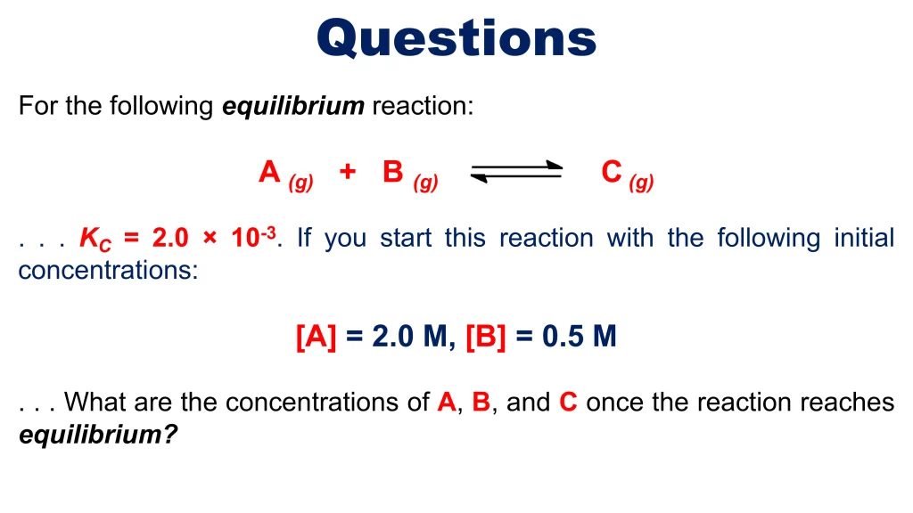 Chp. 9 Chemical Equilibria 59
