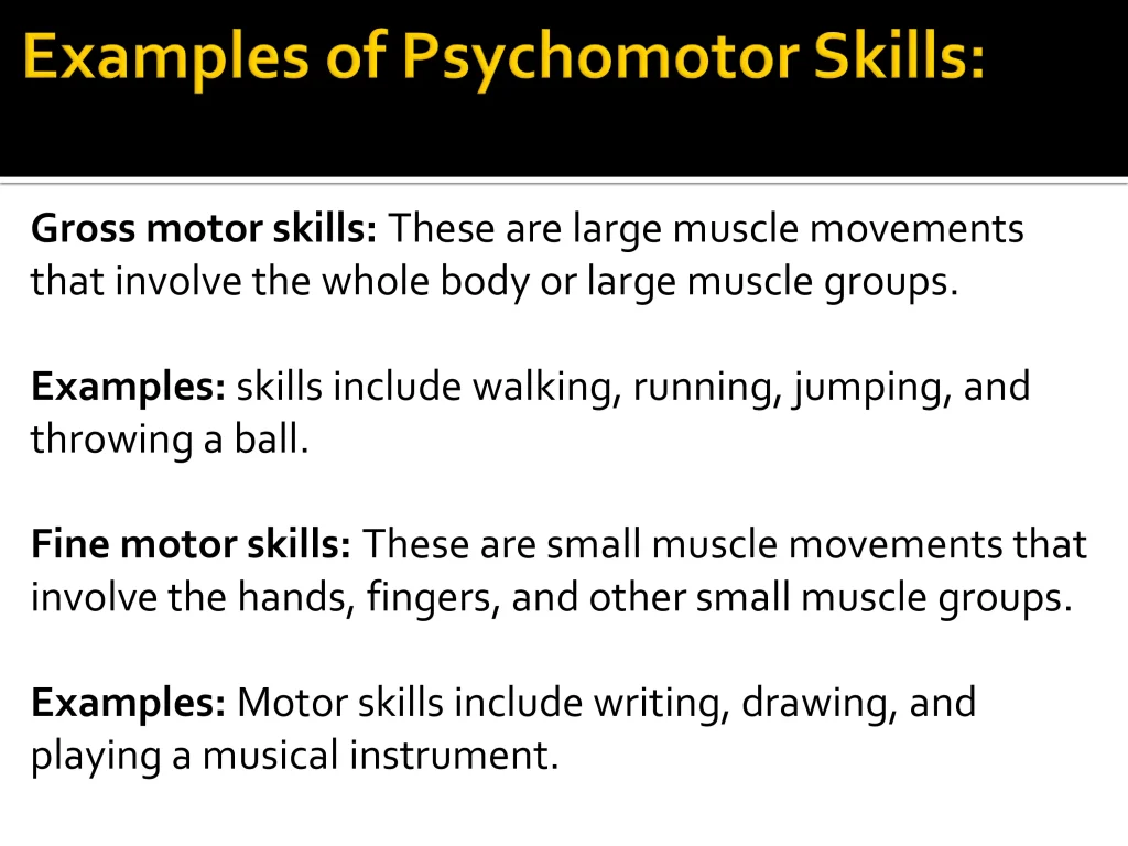 Psychomotor domain 2