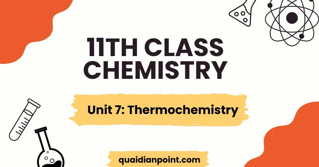 Unit 7: Thermochemistry 1 Thermochemistry mcqs ppsc fpsc