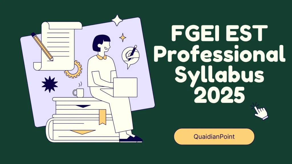 EST Professional Syllabus 2025 | Complete Guide for Elementary School Teacher Test 1 fgei est professional syllabus
pedagogy syllabus