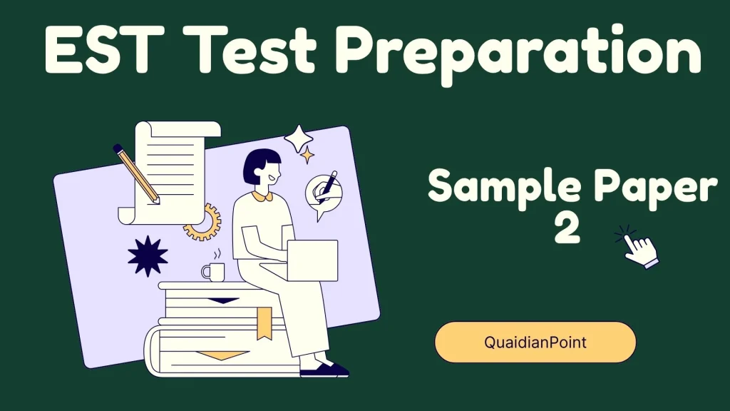 EST Test Preparation Sample Paper 2 1 EST TEST PREPARATION SAMPLE PAPER 2