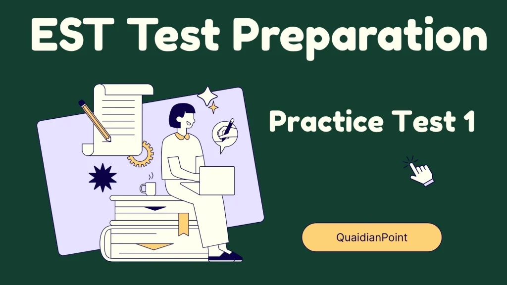 EST Practice Test 1 1 Prepare effectively with EST Practice Test 1, featuring 50 MCQs designed to match the latest exam pattern. Boost your confidence with a 100-mark test, 60-minute duration, and no negative marking for accurate self-assessment.