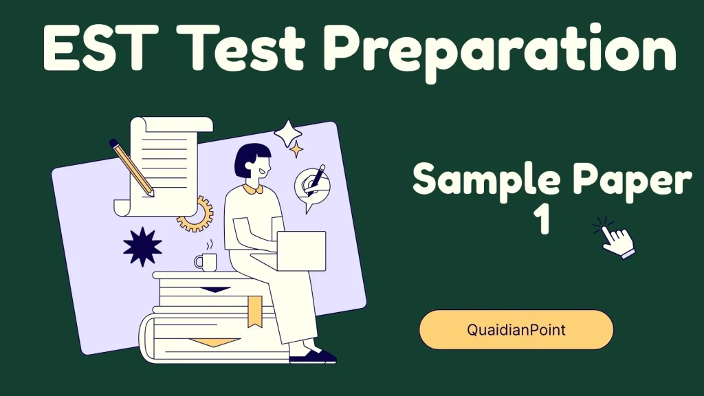 EST Test Preparation Sample Paper 1 1 EST Test Preparation Sample Paper 1