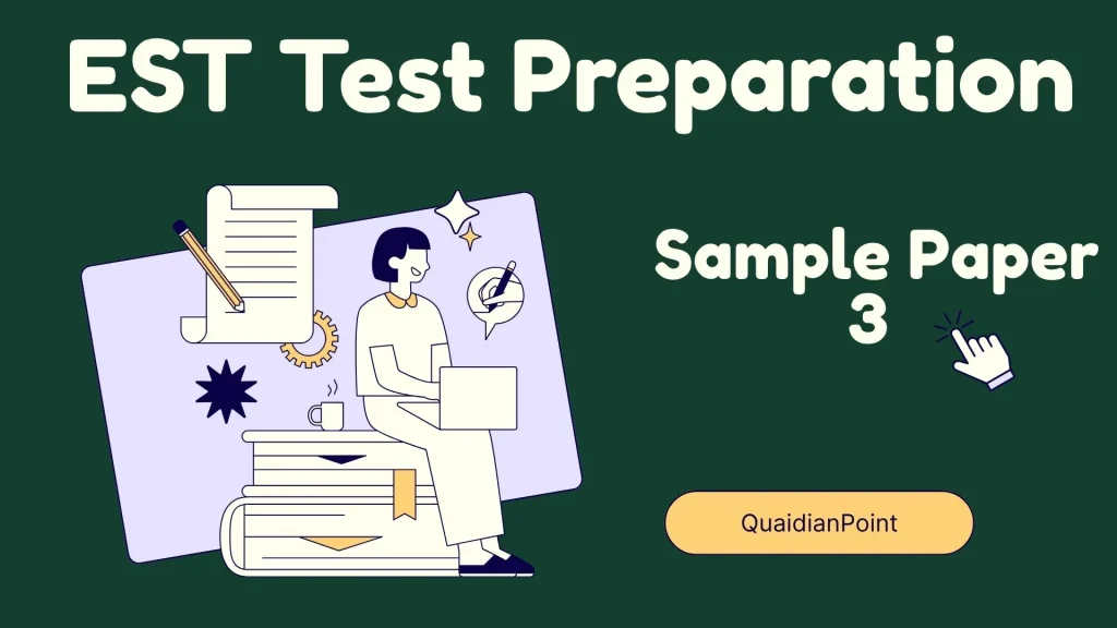 EST Test Preparation Sample Paper 3 1 EST Test Preparation sample paper 3
est past papers pdf